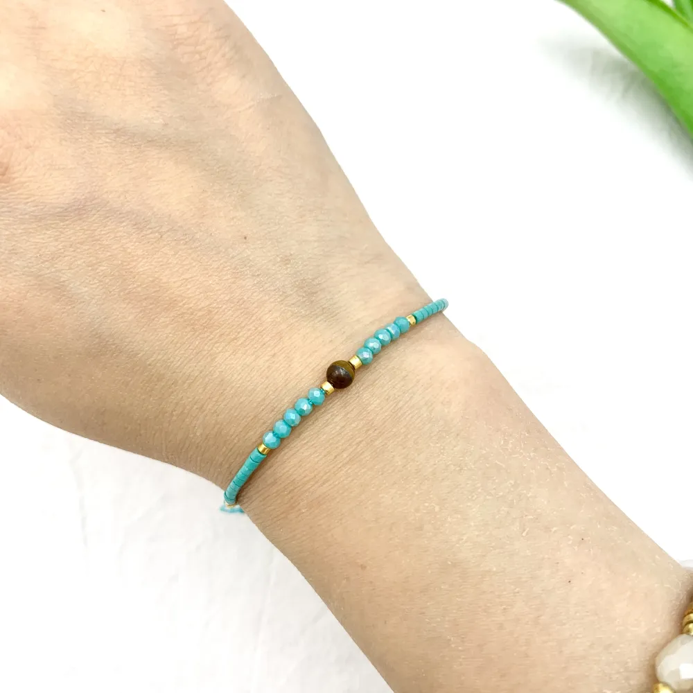 Pallina con Perline-12pz Bracciali Regolabili - BPM-480-R11