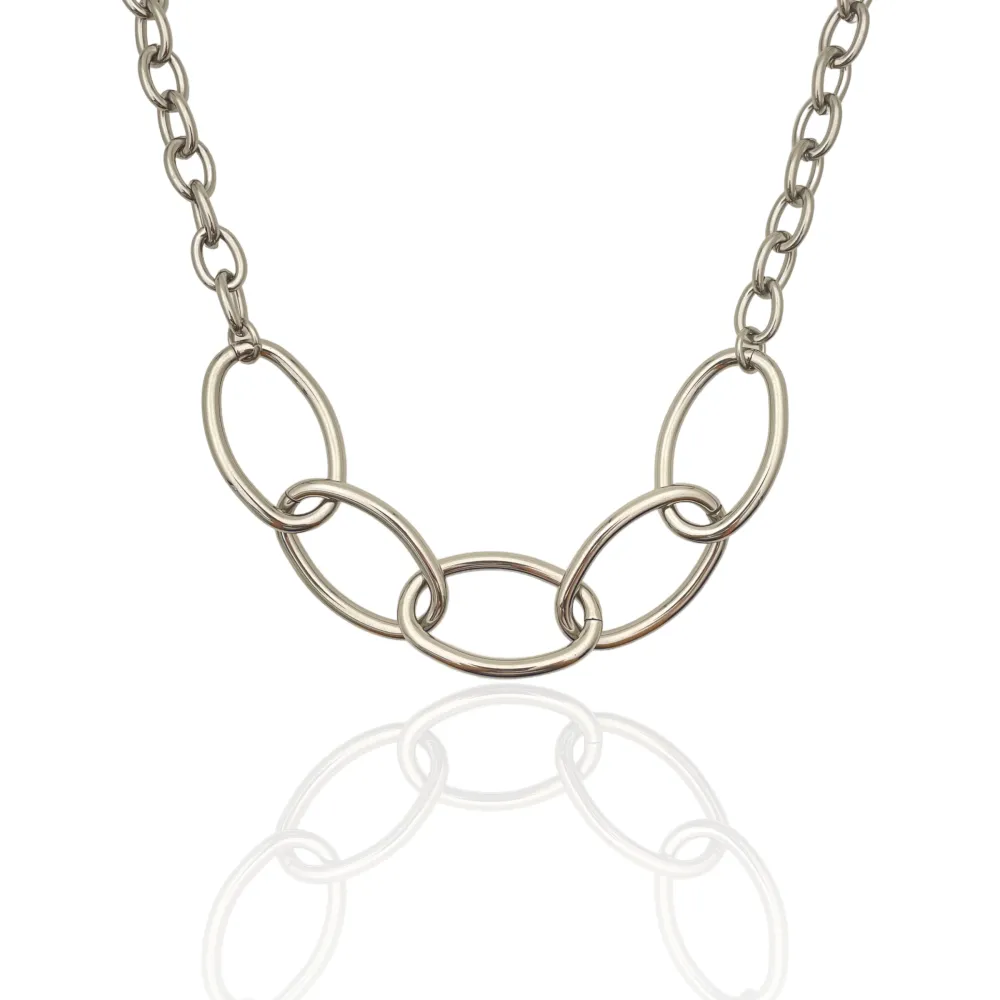 Catena -Collana Corta in Acciaio - CAC-103-AA145N