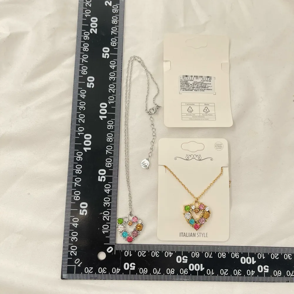 Cuore Colorato-Collana Corta in Acciaio - CAC-103-AA1635N