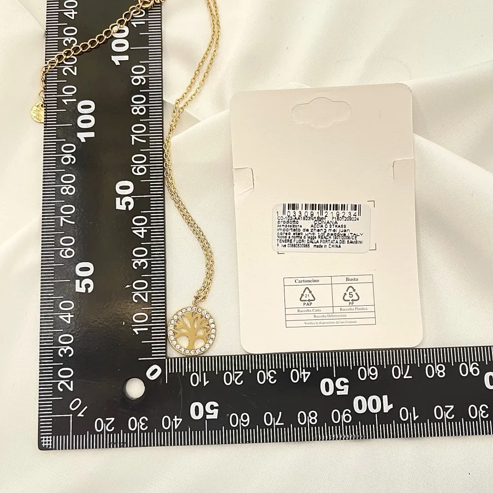 Albero della Vita-Collana Corta in Acciaio - CAC-103-AA1924N