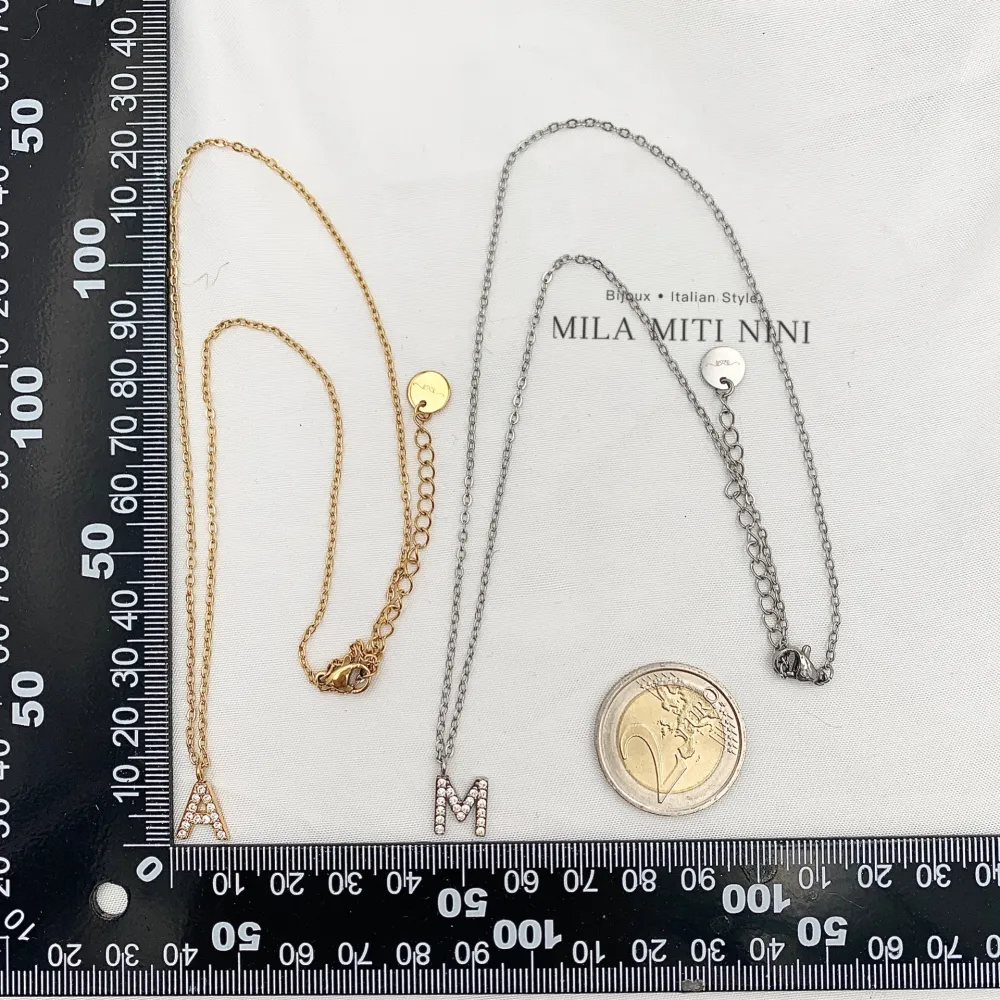 Iniziale Oro-Collana Corta in Acciaio - CAC-103-AA211N