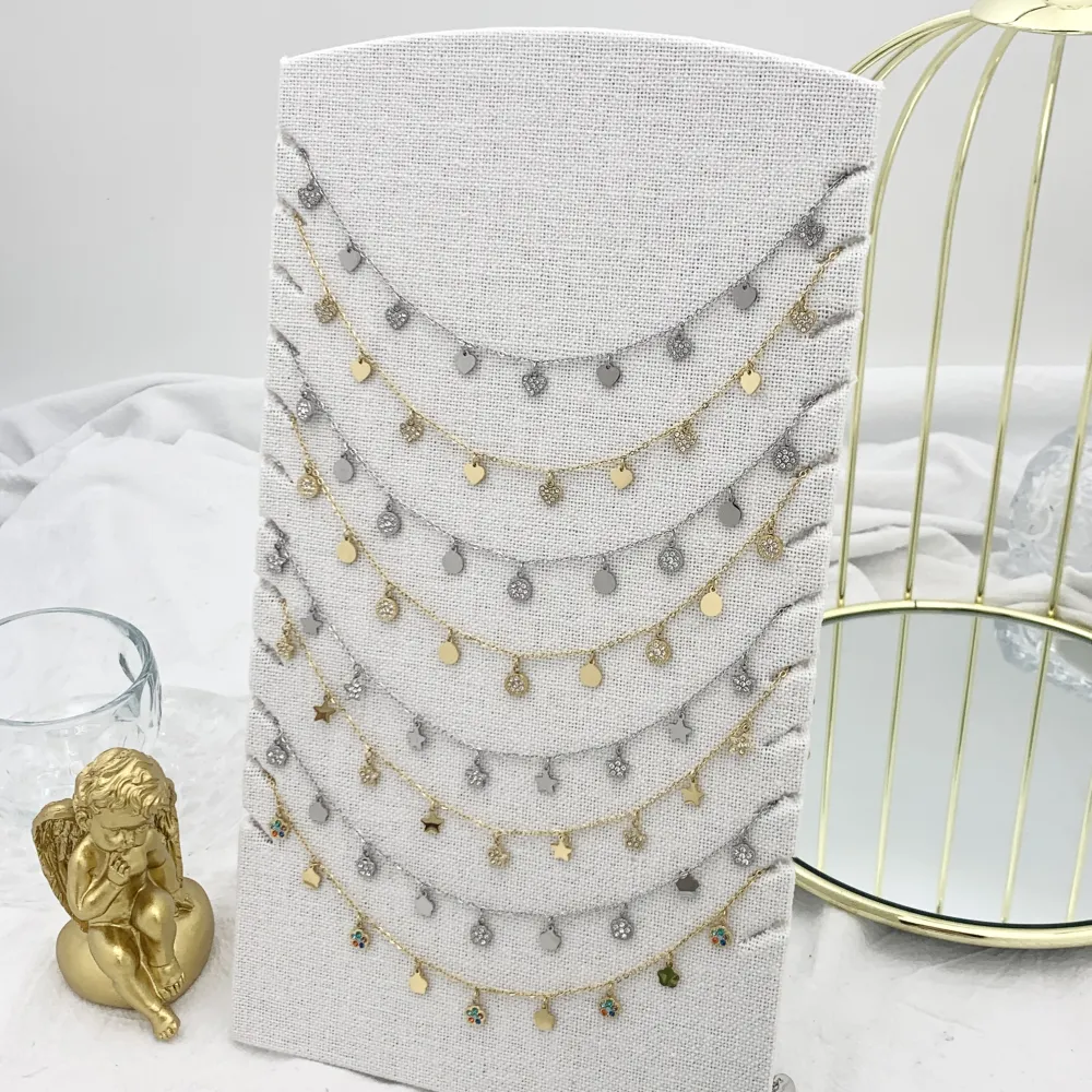 Tondo-Collana Corta in Acciaio - CAC-103-AA2343N