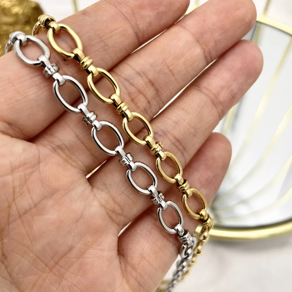 Catena-Collana Corta in Acciaio - CAC-103-AA3418N