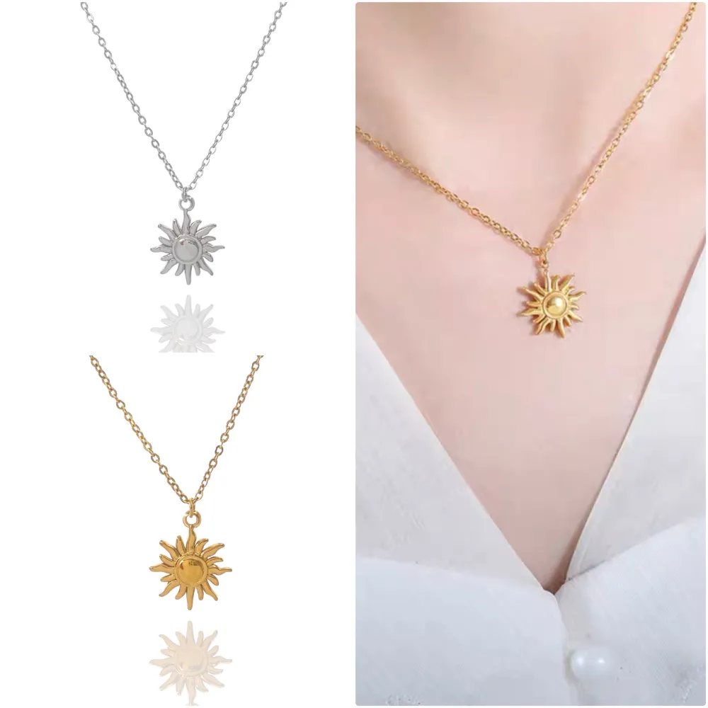 Sole-Collana Corta in Acciaio - CAC-103-AA3979N