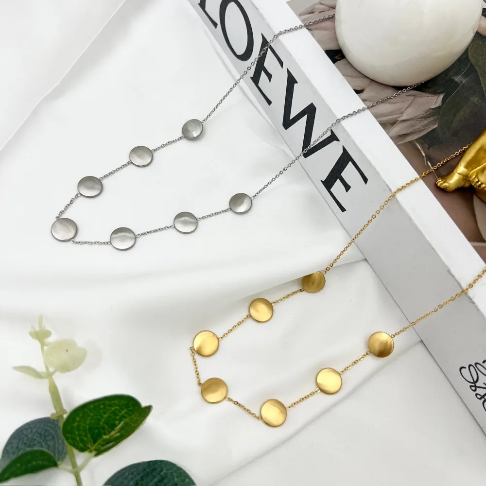 Tondo-Collana Corta in Acciaio - CAC-103-AA4289N