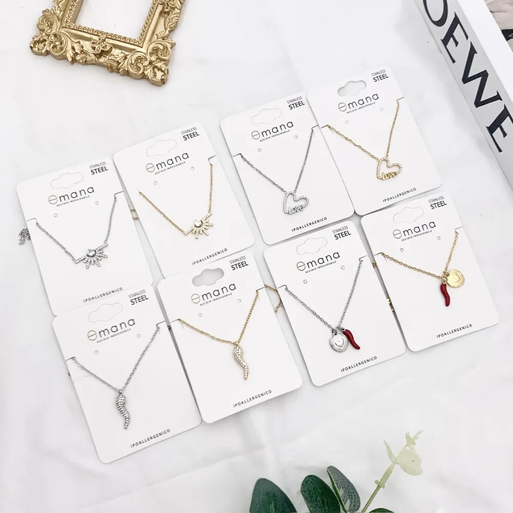 Cornino Cuore- Collana Corta in Acciaio - CAC-103-AA4432N