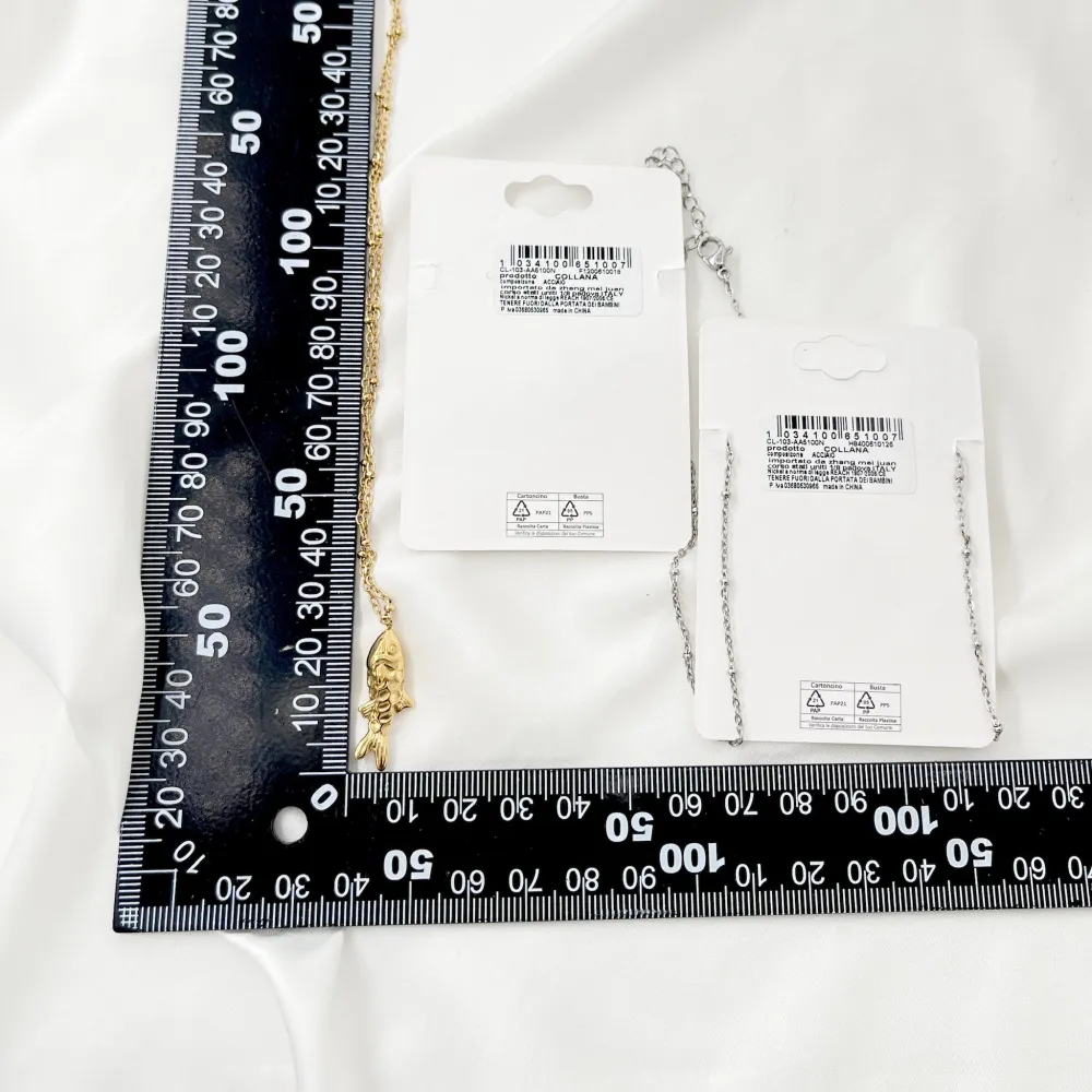 Pesce -Collana Girocollo in Acciaio - CAC-103-AA5100N