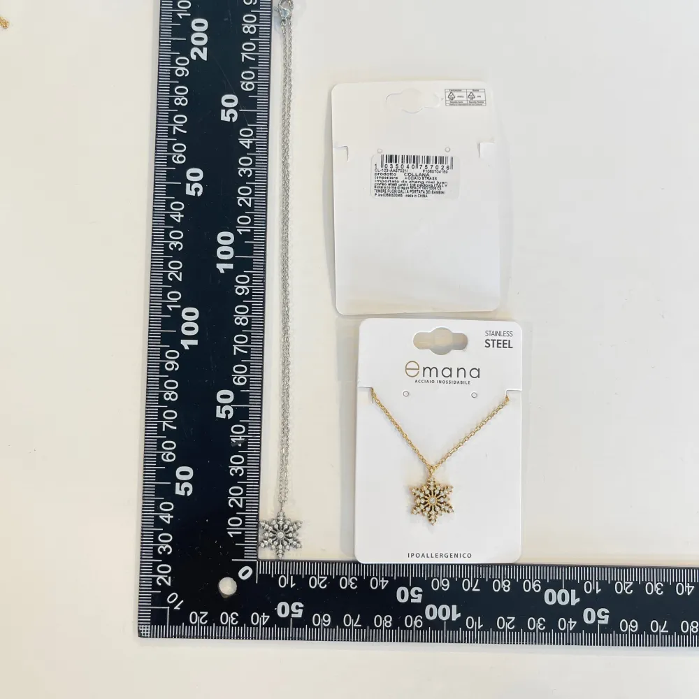 Fiocco di Neve-Collana Girocollo in Acciaio - CAC-103-AA5702N