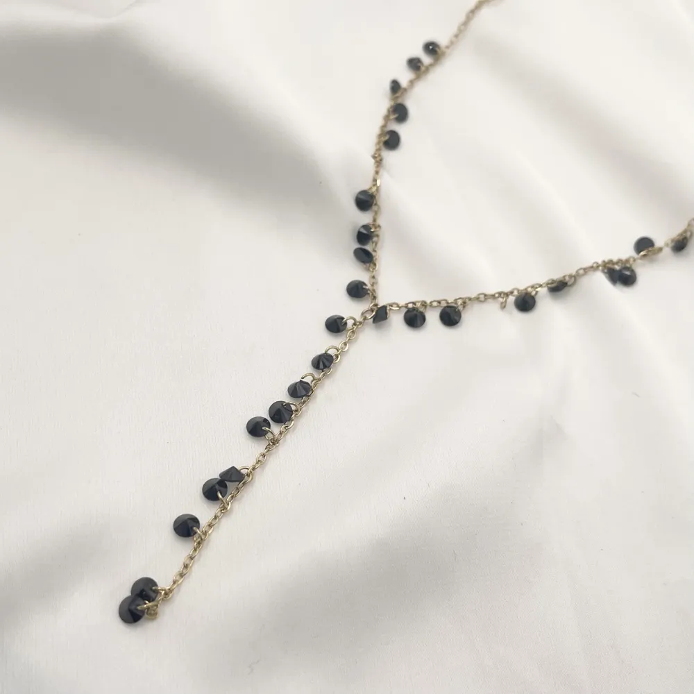 Zirconia Pendente Y-Collana Corta in Acciaio - CAC-103-AA82N