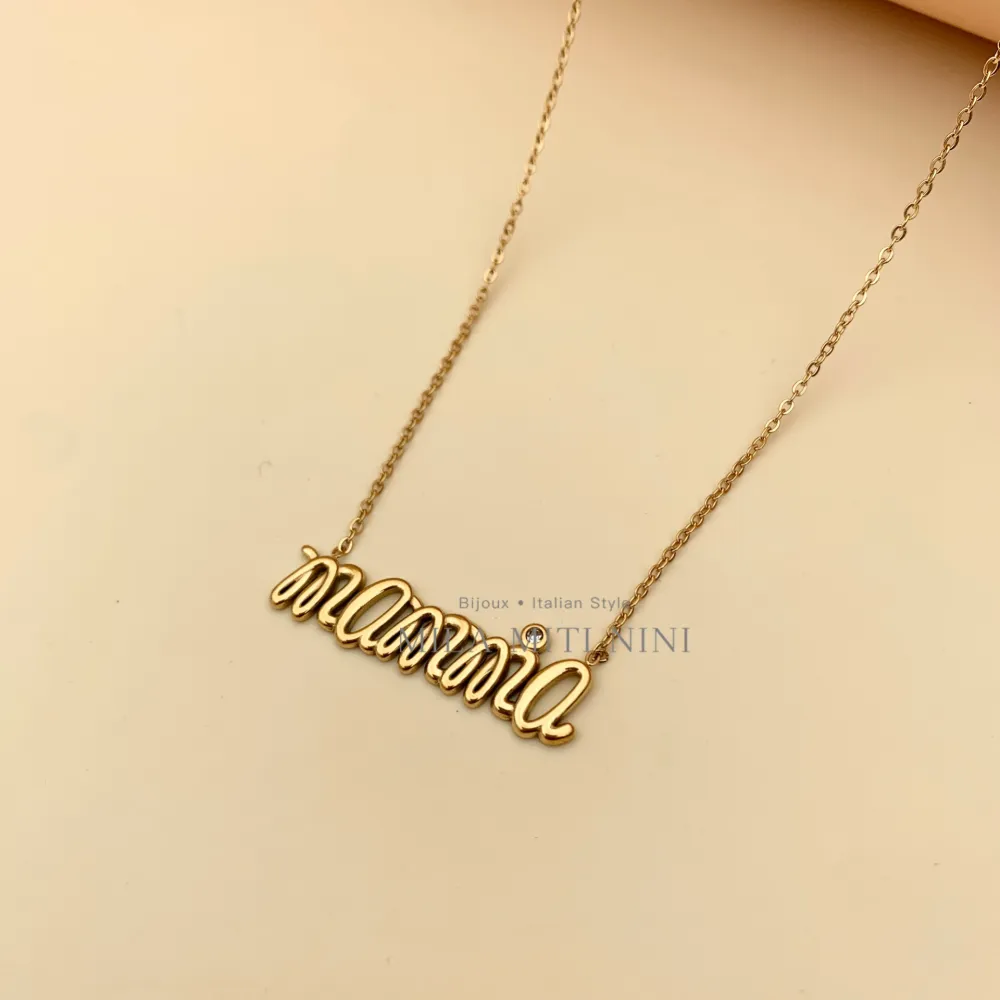 Mamma-Collana Corta in Acciaio - CAC413-1673