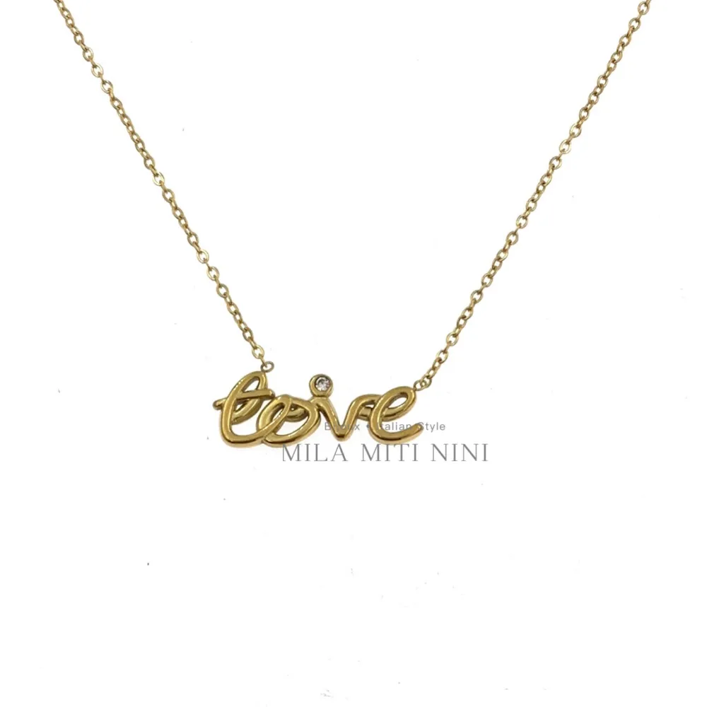 Love-Collana Corta in Acciaio - CAC413-1675