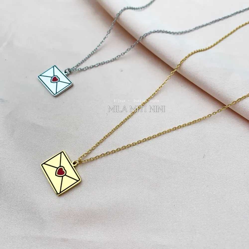 CAC413-1683-Posta-Collana Corta in Acciaio - CAC413-1683-Posta-Collana Corta in Acciaio