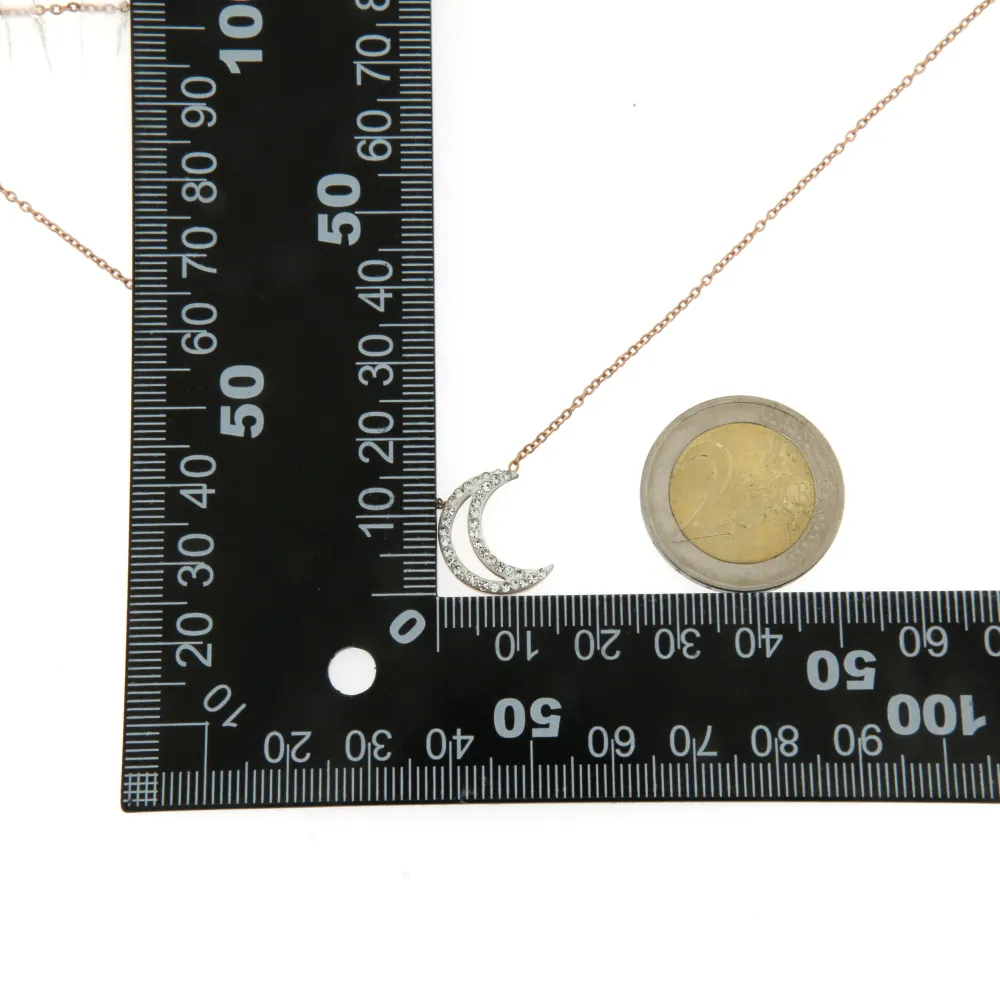 CAC-Luna 5691 - Collana Corta in Acciaio - CAC413-180-Luna - Collana Corta in Acciaio