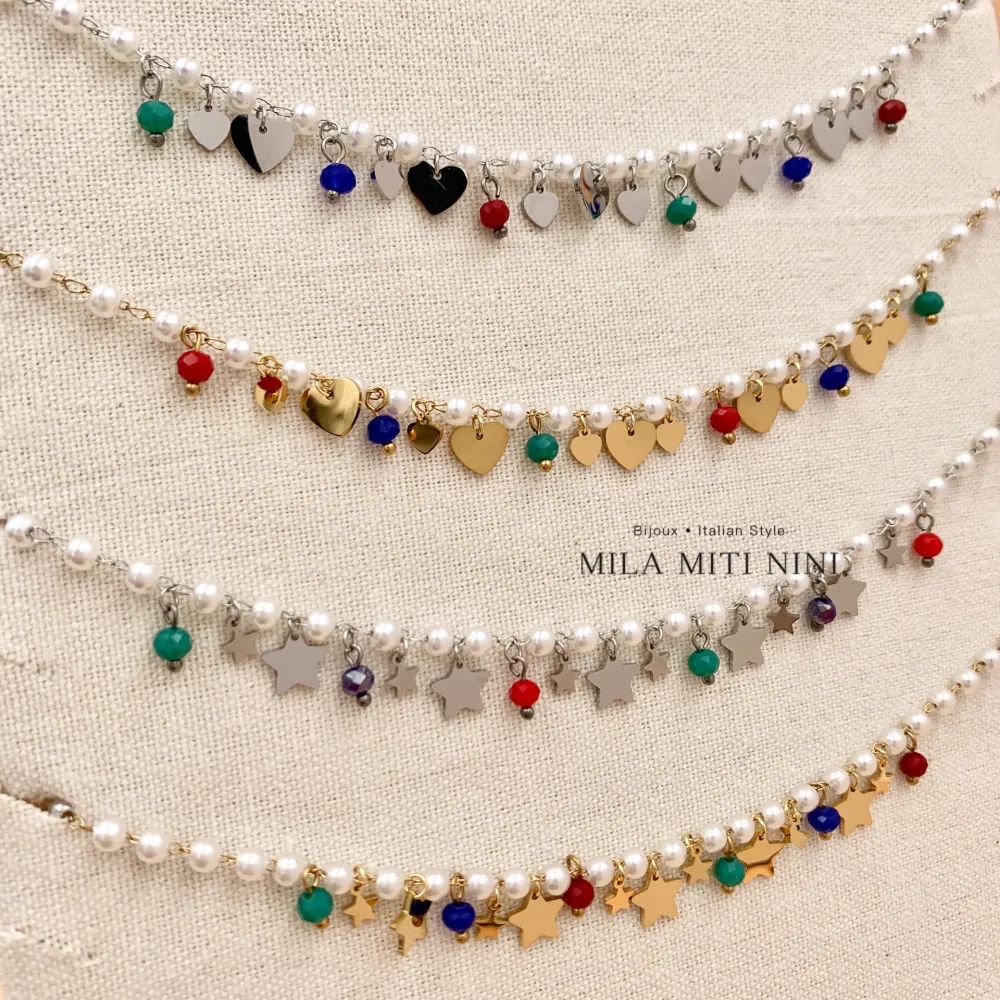 Stella -Collana Corta in Acciaio - CAC-413-2063