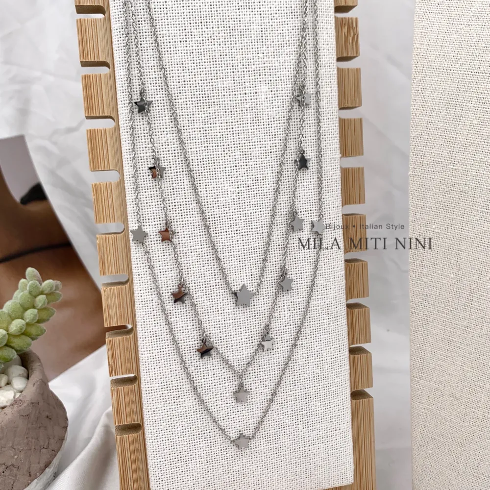 Multifilo Stella-Collana Corta in Acciaio - CAC-413-2106