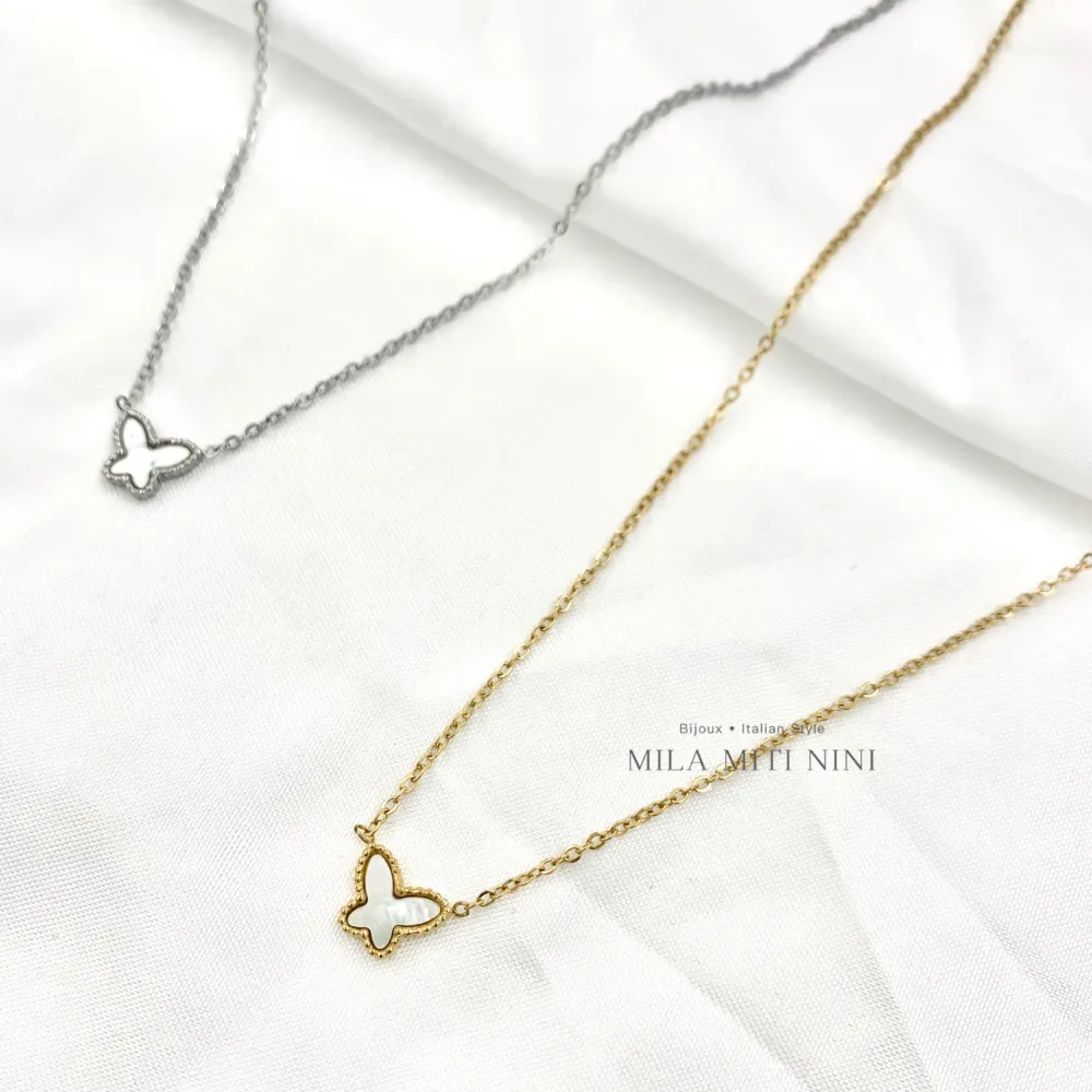 Farfalla-Collana Corta in Acciaio - CAC-413-2153