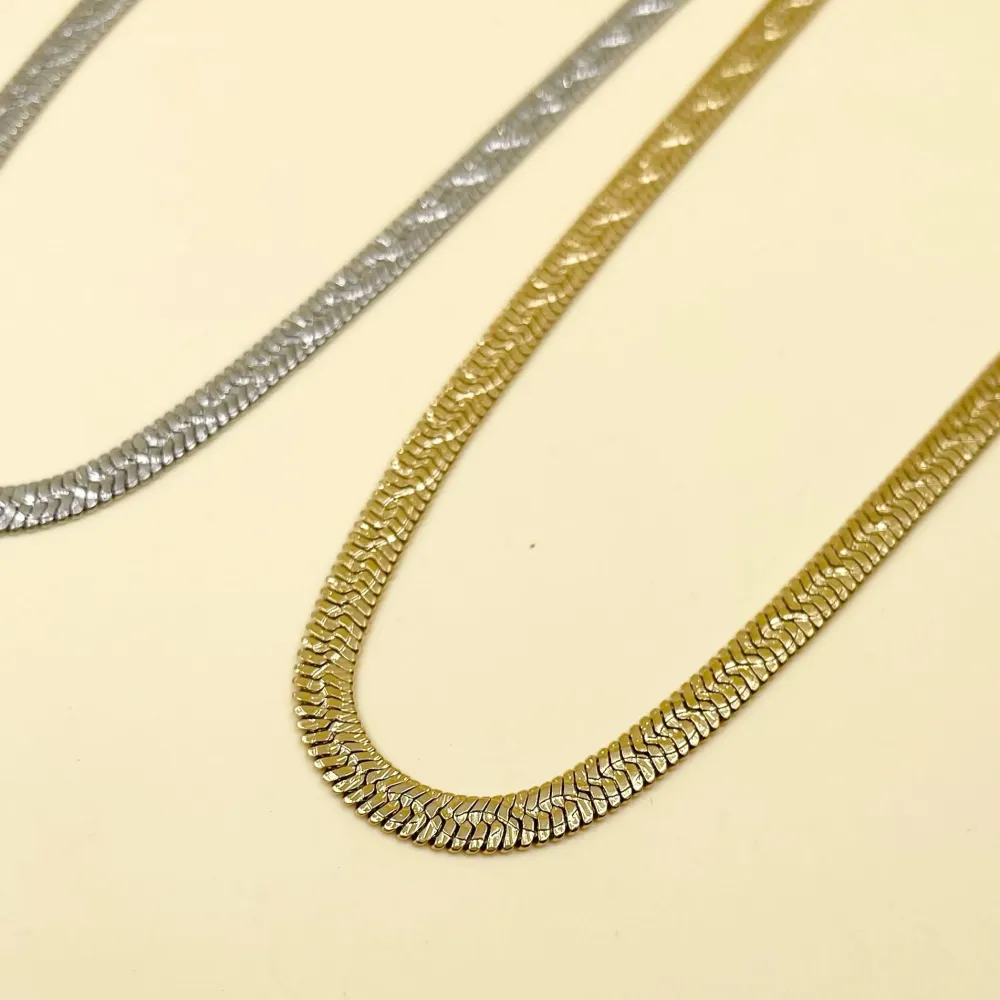 Fascia -Collana Corta in Acciaio - CAC-413-2159