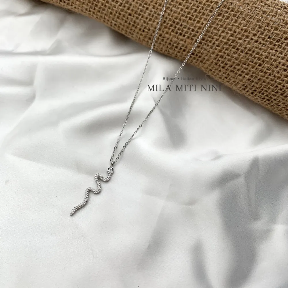 Serpente-Collana Corta in Acciaio - CAC-413-239