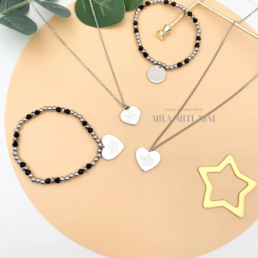 CAC7741-Una Maestra Speciale -Collana Corta in Acciaio - CAC-413-362