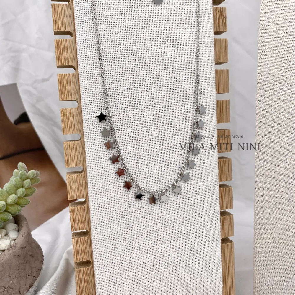 Stella-Collana Corta in Acciaio - CAC-413-T2