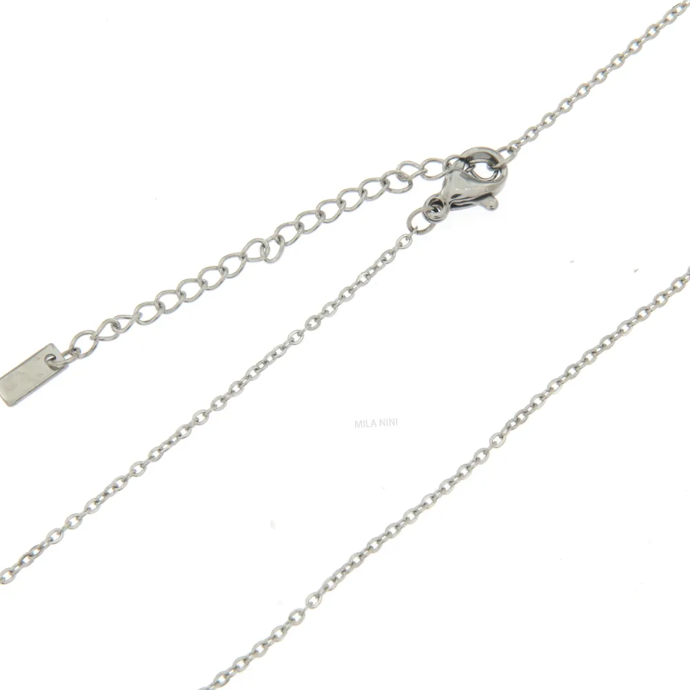 Universo Piccolo- Girocollo in Acciaio con Strass - CAC6382-Universo Piccolo- Girocollo in Acciaio con Strass