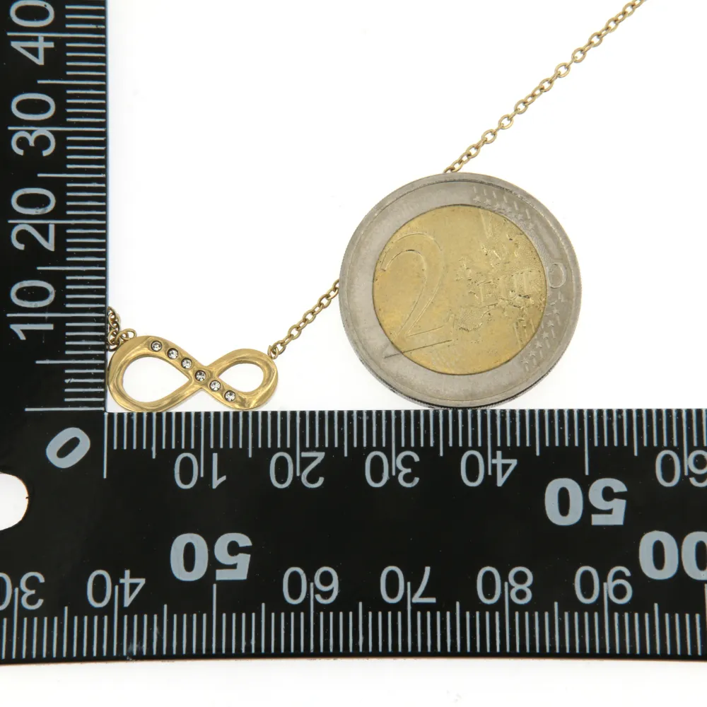 CAC6401-Infinito- Collana Corta in Acciaio - CAC6401-Infinito- Collana Corta in Acciaio