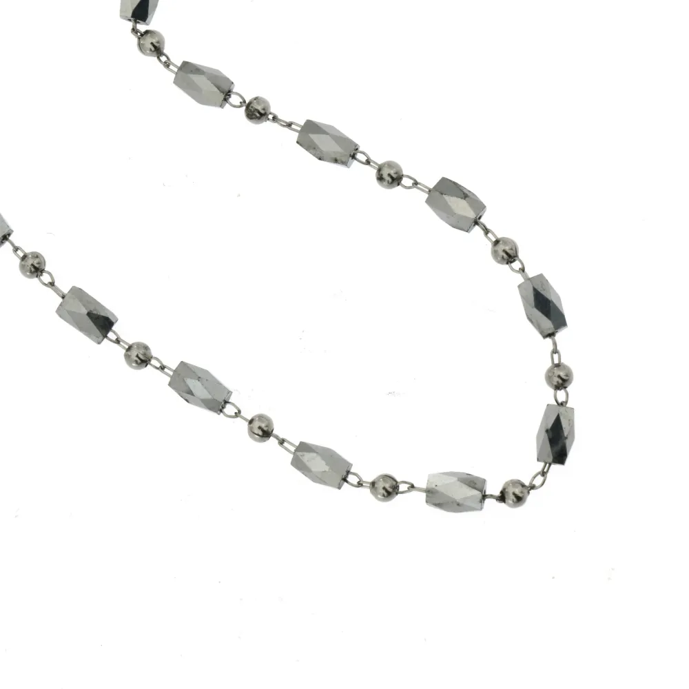 CAC-Cristalli 5273 - Collana Corta in Acciaio - CAC-Cristalli 5273 - Collana Corta in Acciaio