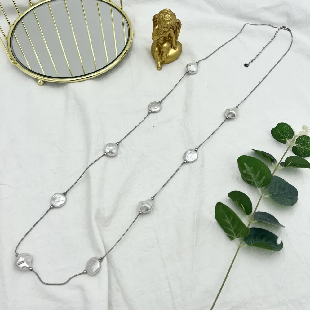 Perla-Collana Lunga in Acciaio - CAL-103-AA1634N