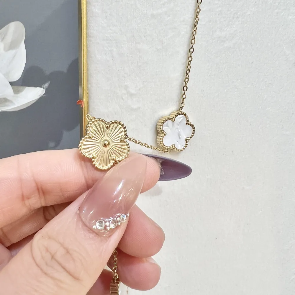 Fiore-Collana Lunga in Acciaio - CAL-103-AA3011