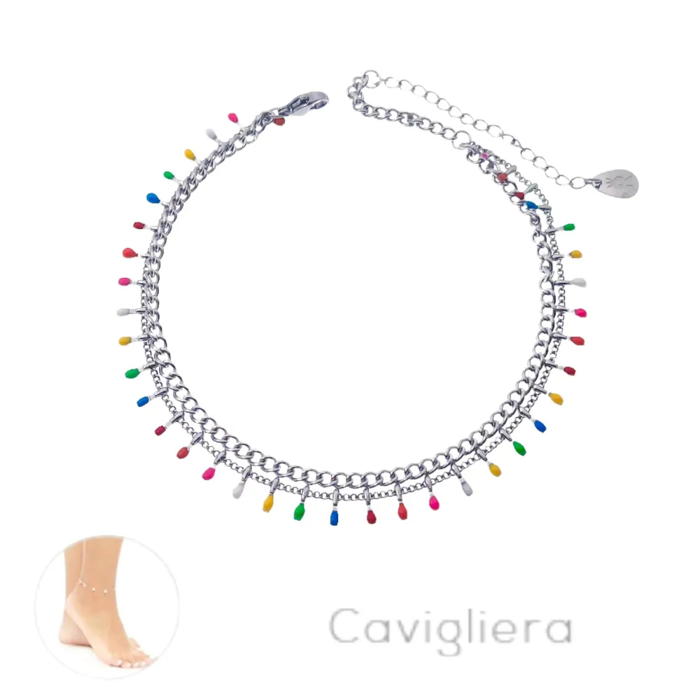 Doppio Smaltato-Cavigliere in Acciaio - CAV-413-259