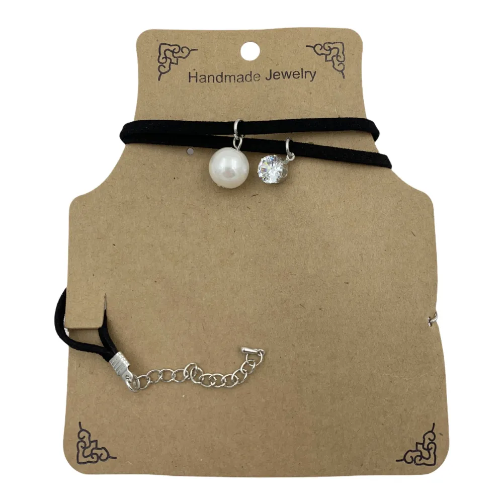 CHK6263-Perla e Punto Luce-Choker Collarino - CHK6263-Perla e Punto Luce-Choker Collarino