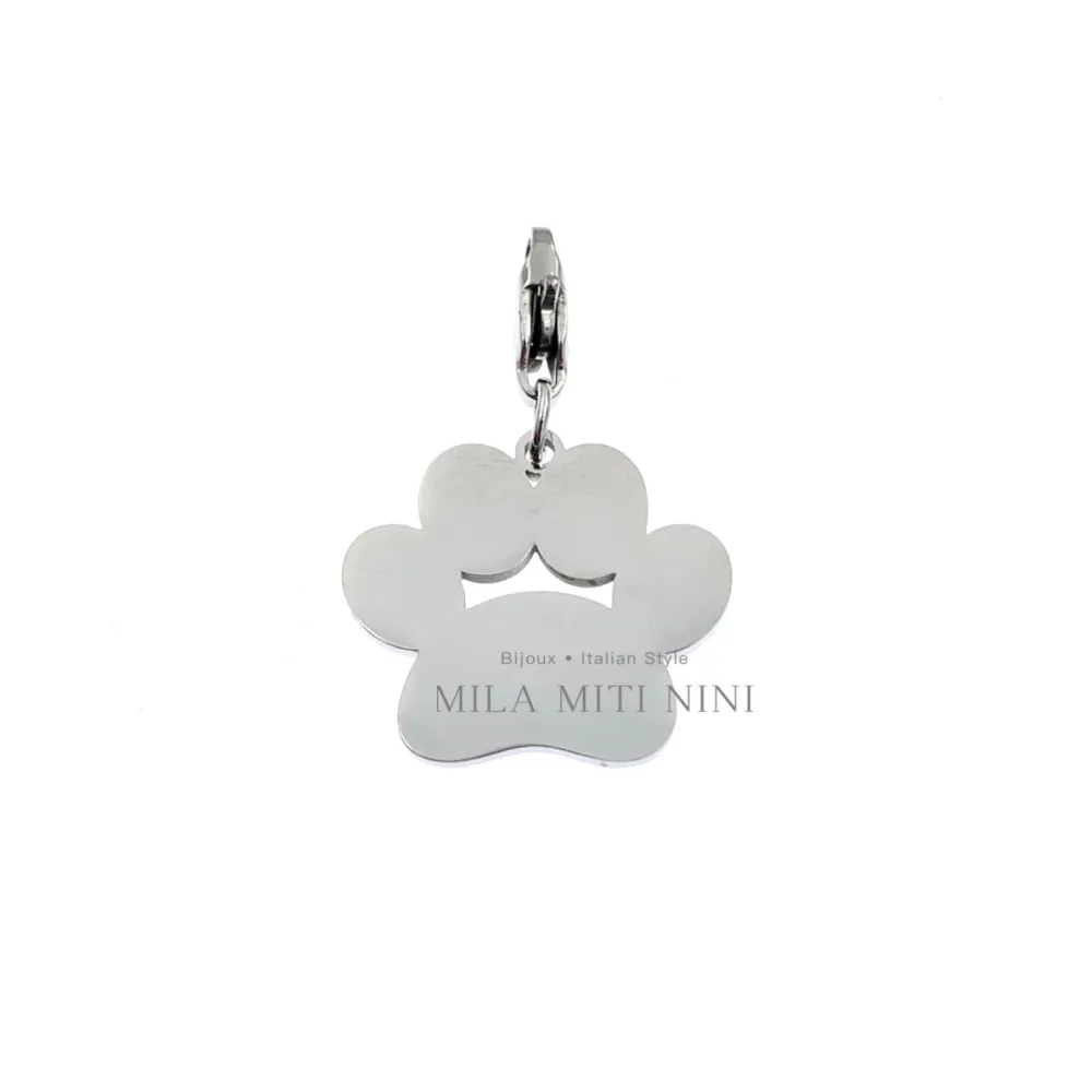 Zampa Liscia-Ciondolo in Acciaio - CIO413-097