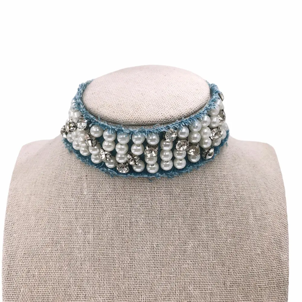 CK5919-Perla Jeans-Choker Collarino - CK5919-Perla Jeans-Choker Collarino