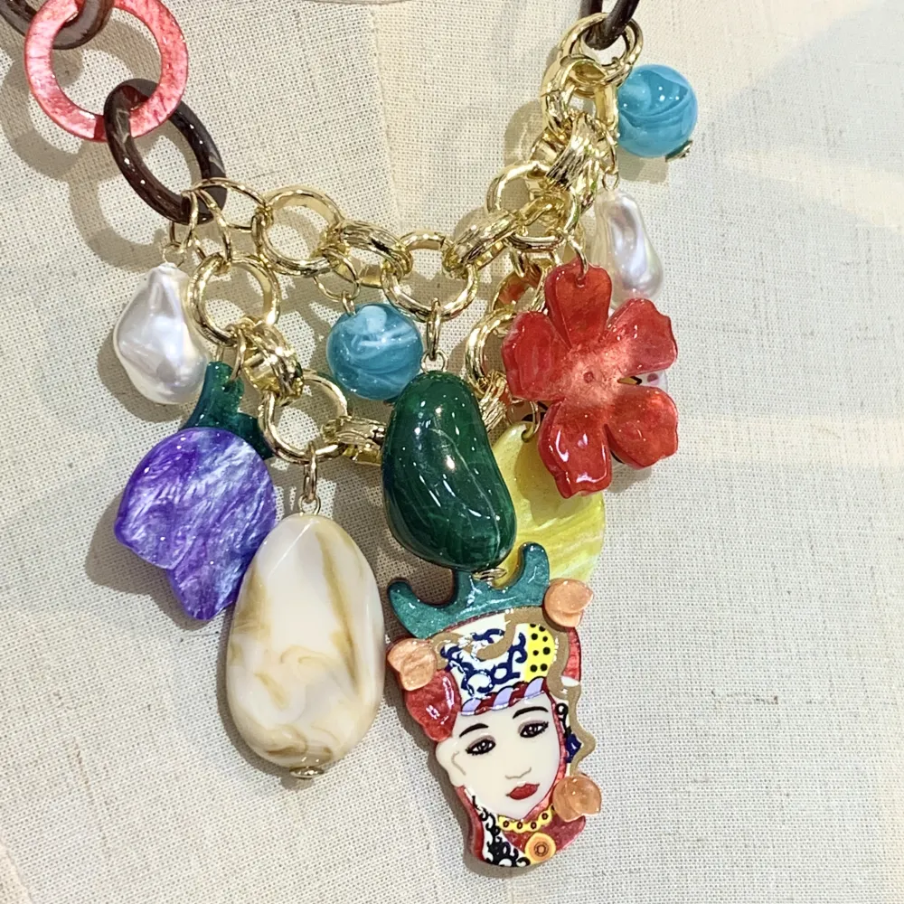 Testa Moro-Collana Corta Moda - CMC-15340-A