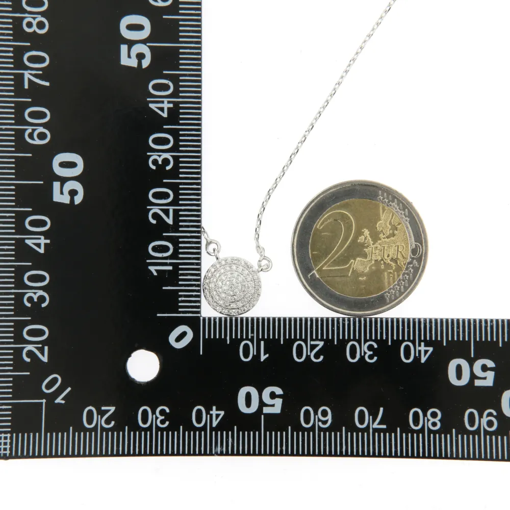 CMC66778-Tondo-Collana Girocollo con Zirconia Xuping - CMC66778-Tondo-Collana Girocollo con Zirconia Xuping