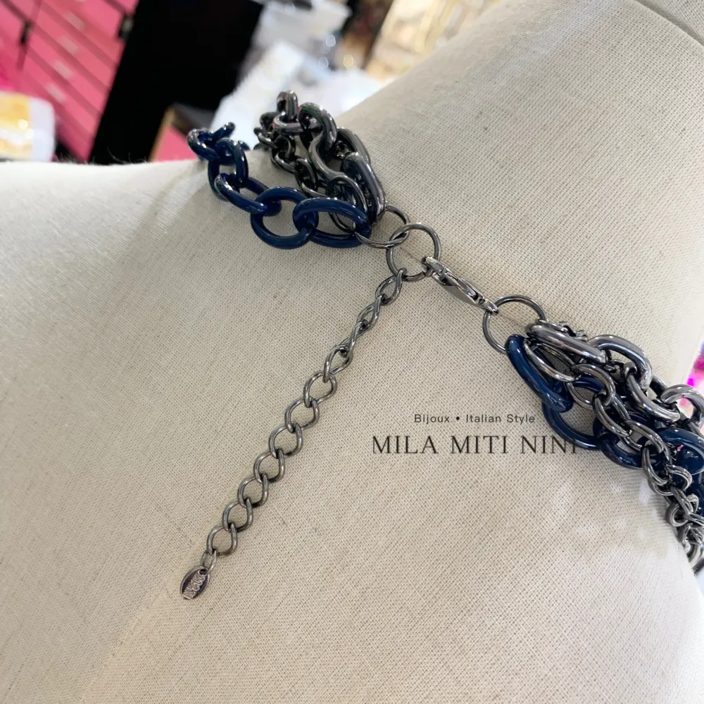 Catena con Croce-Collana Lunga in Resina - CML-13105