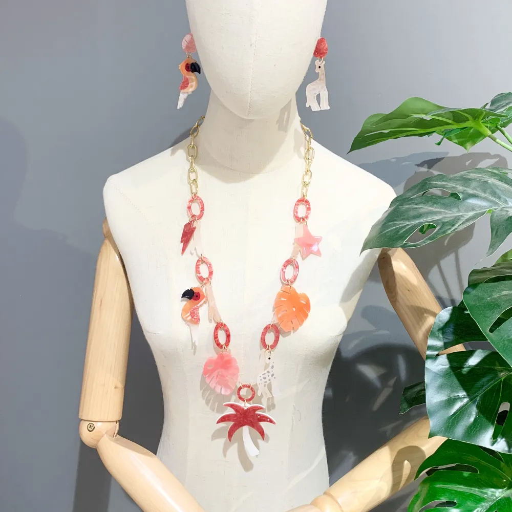 Tropicale  Papagallo -Collana Lunga Moda - CML-15582