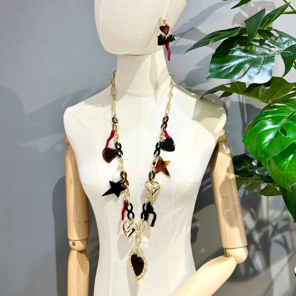 Sacro Cuore Cornino Stella-Collana Lunga Moda - CML-15999-A