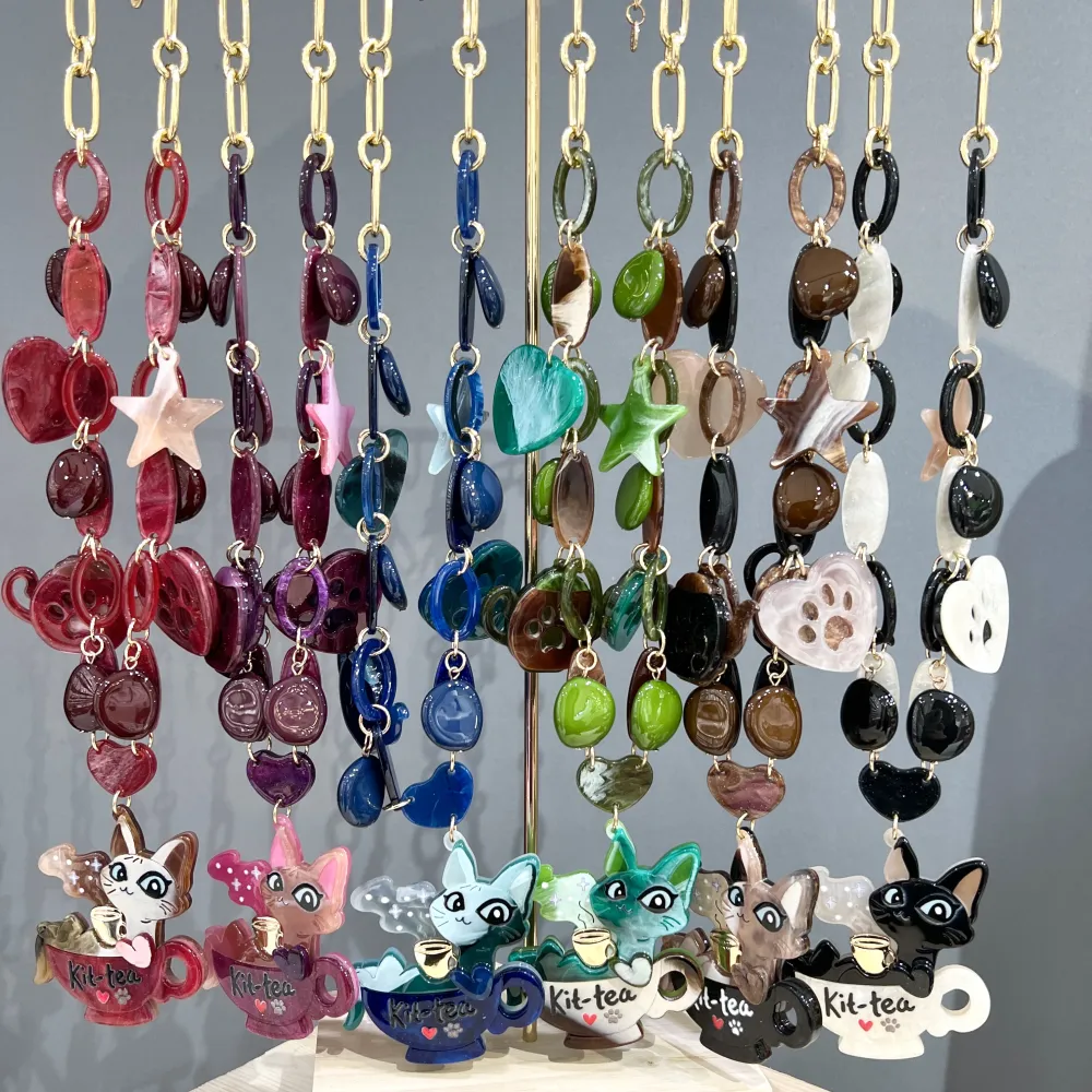 Donna Tazza-Collana Lunga Moda in Resina - CML-16190