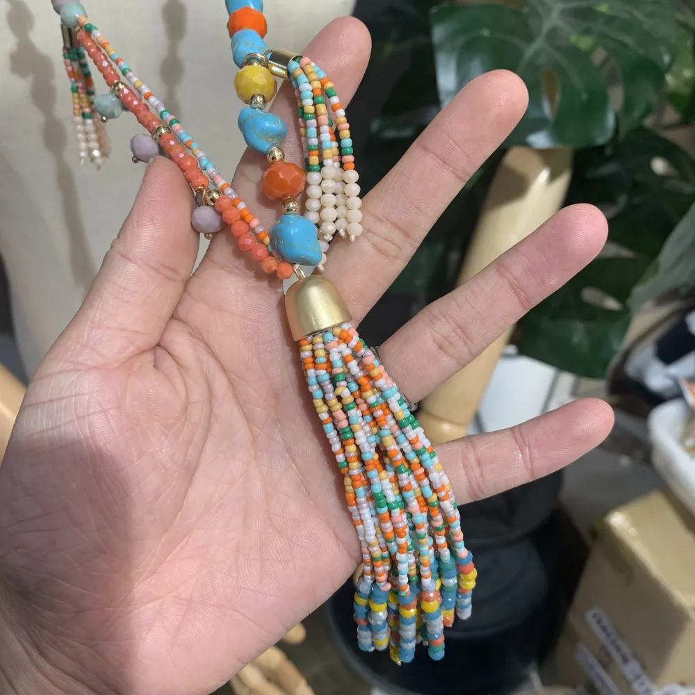 Napine con Perline-Collana Lunga Moda - CML-510-32