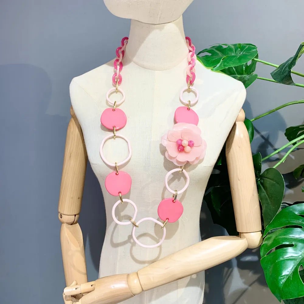 Fiore-Collana Lunga Moda - CML-521-52