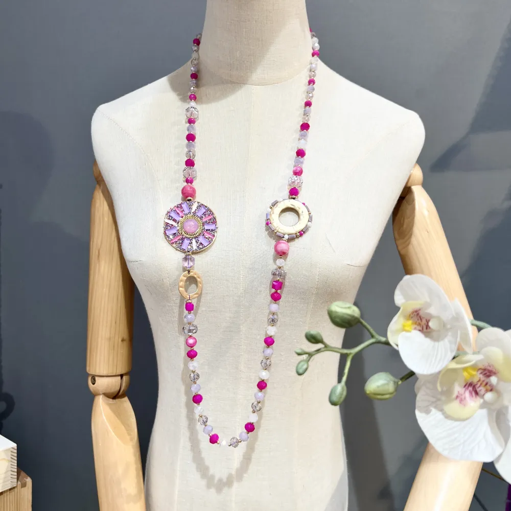 Cerchio- Collana Lunga Moda - CML-732-215