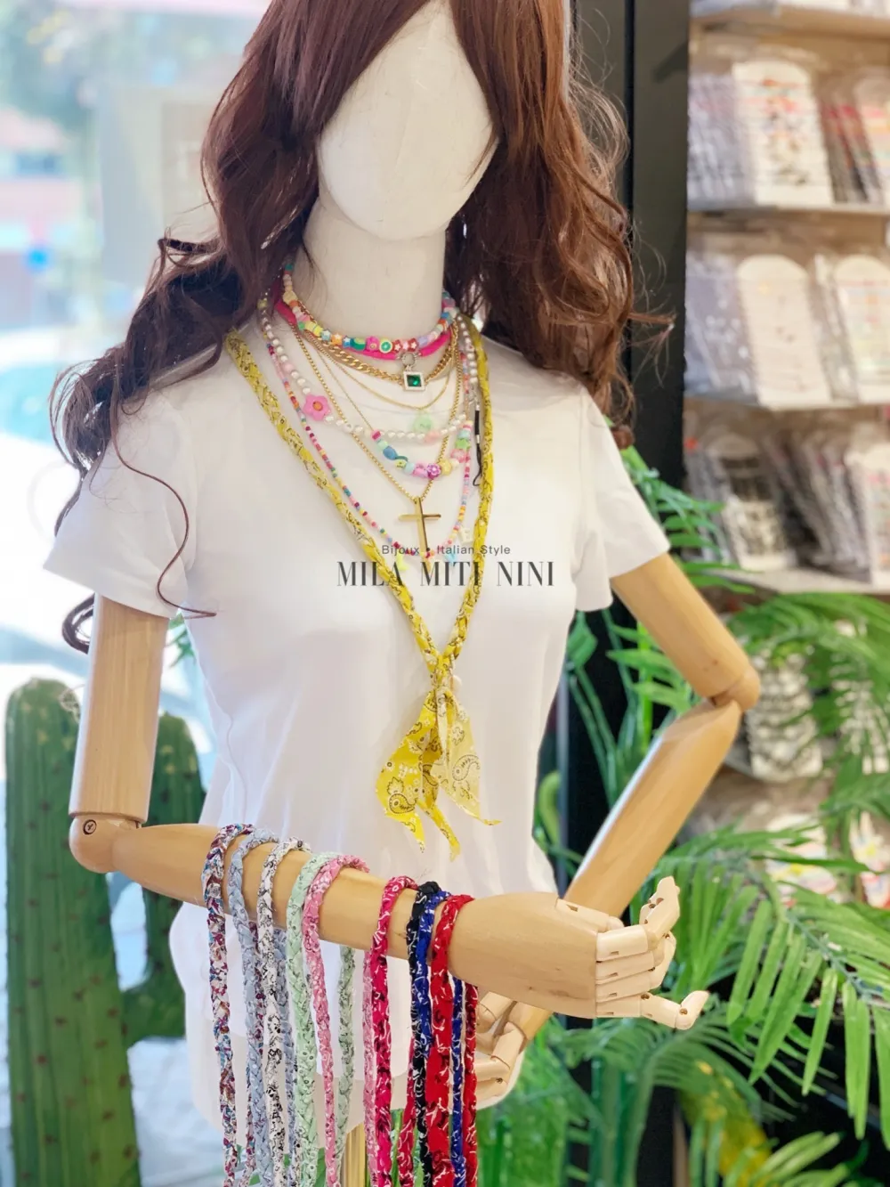 CMM316-37-Banda con Conchiglia- Collana Lunga - CMM316-37-Banda con Conchiglia- Collana Lunga