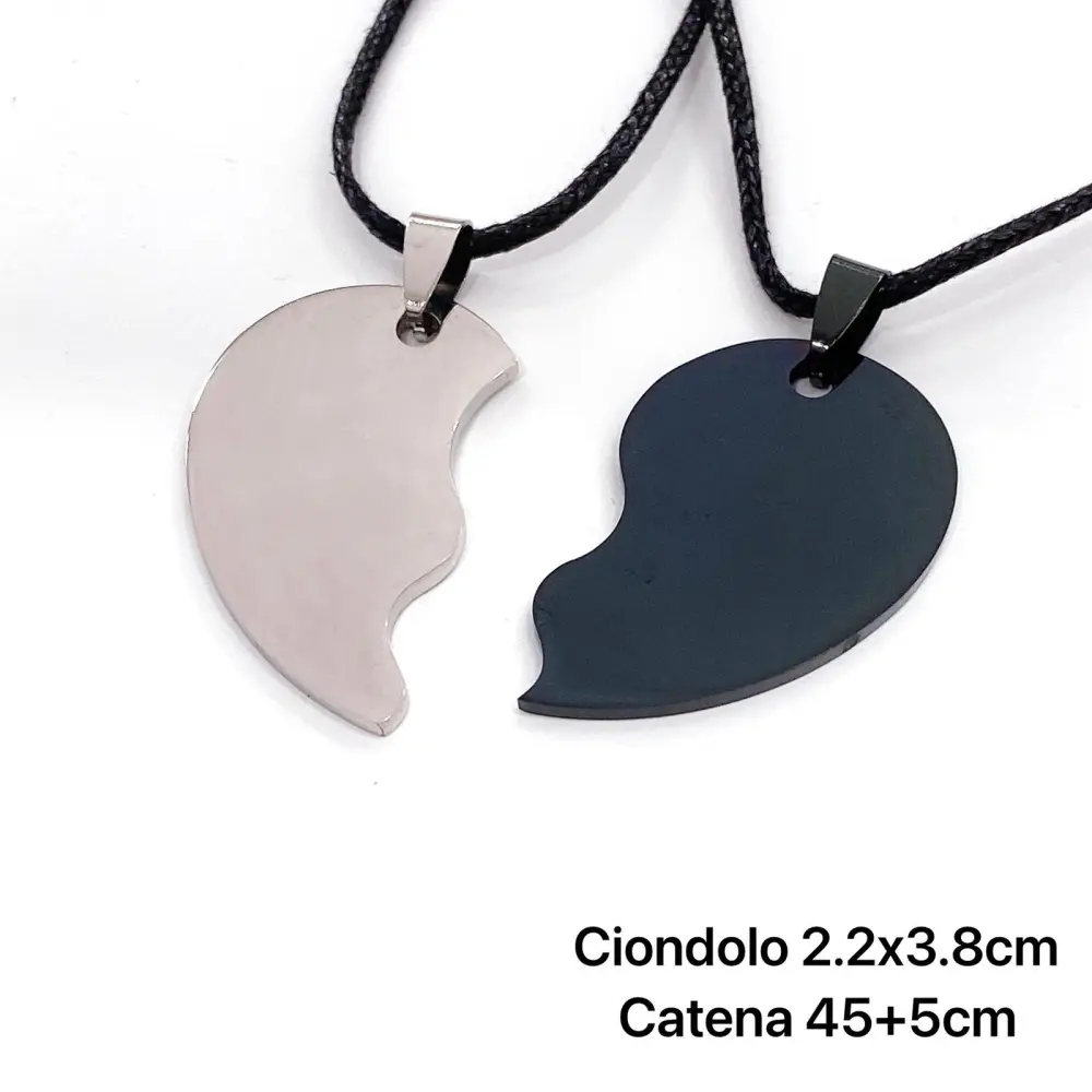 Cuore Liscio - Collana Doppia - Cuore Liscio - Collana Doppia