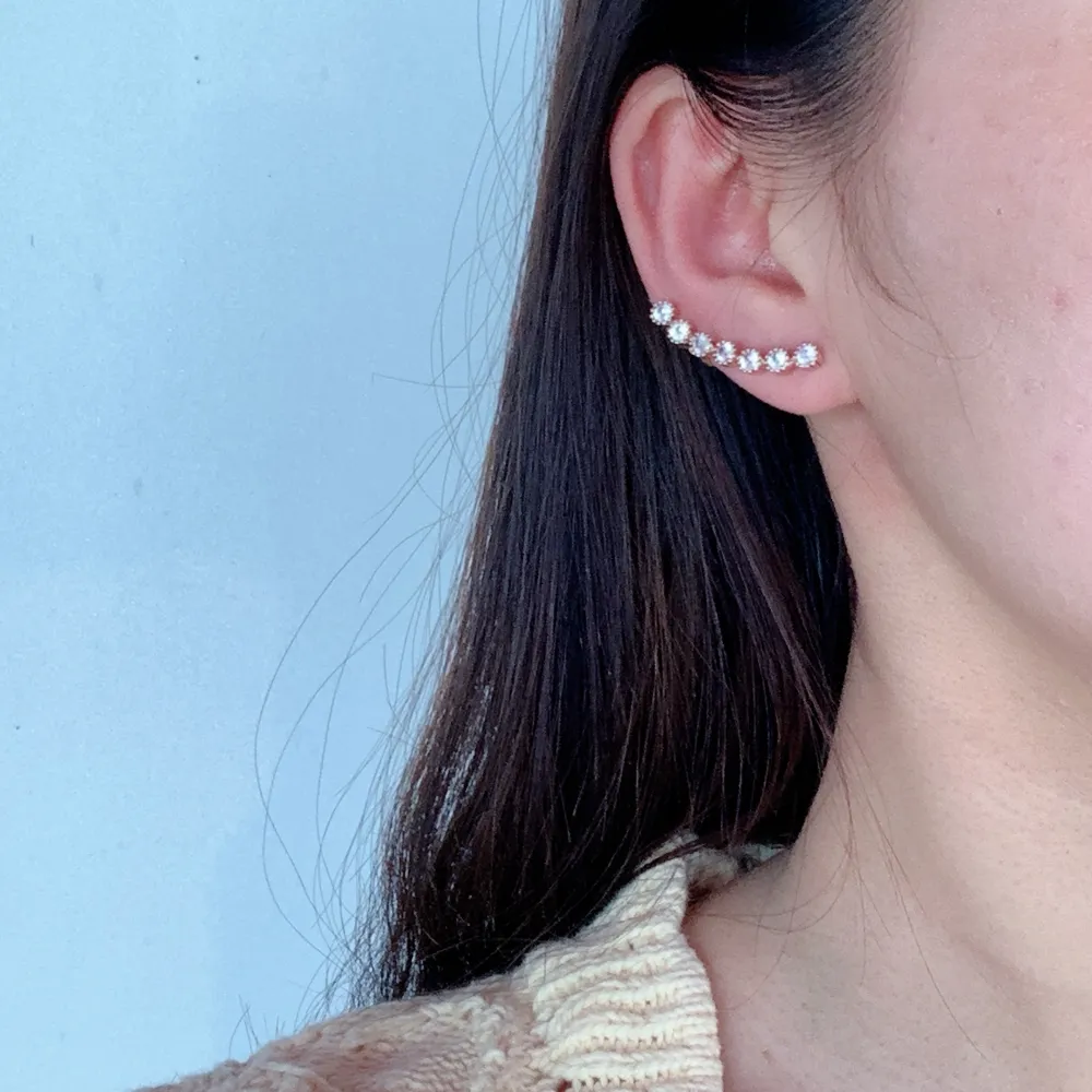Punto Luce-Earcuff con Zirconia - EAK-109-43