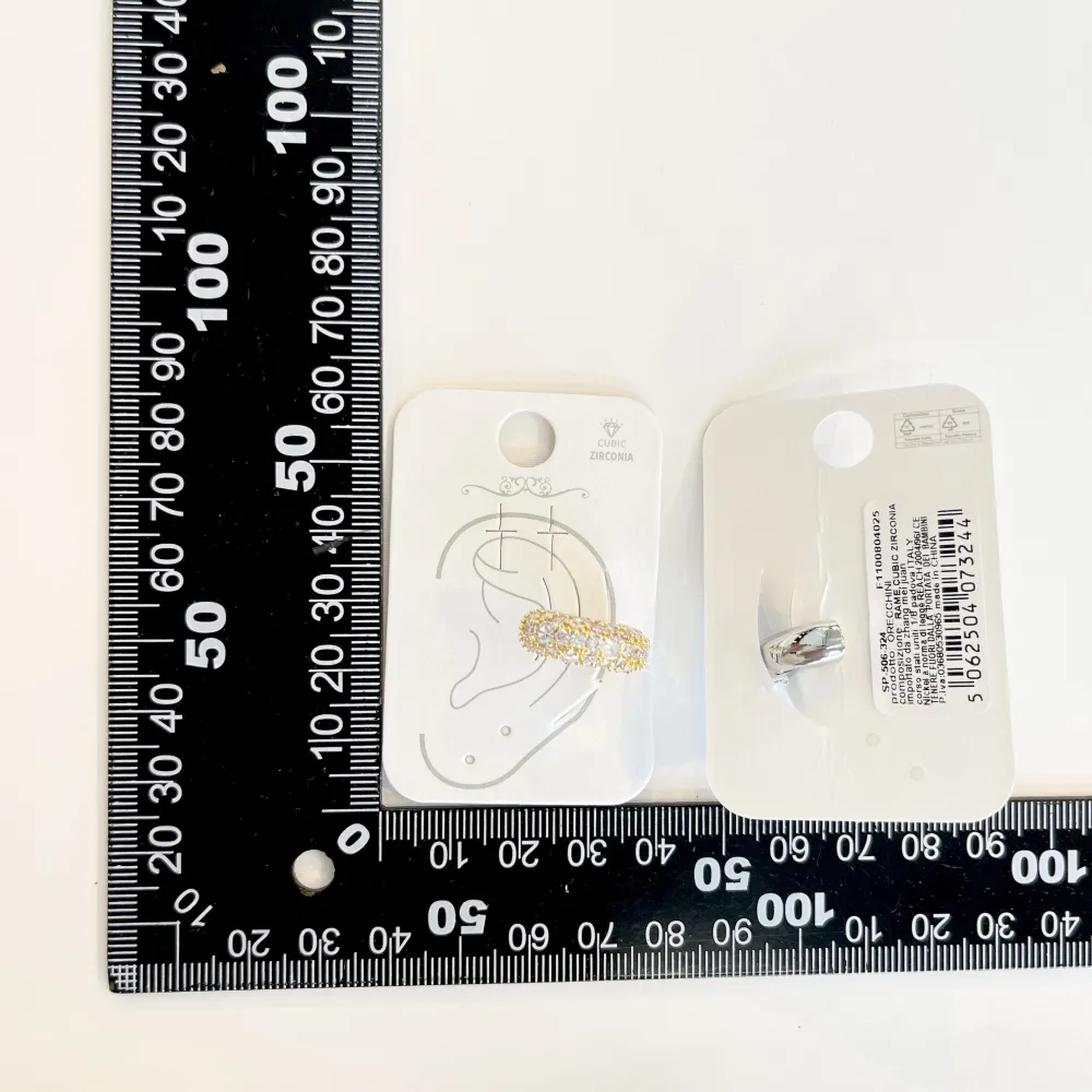 Cerchio con Zirconia-Earcuff in Ottone - EAK-506-324