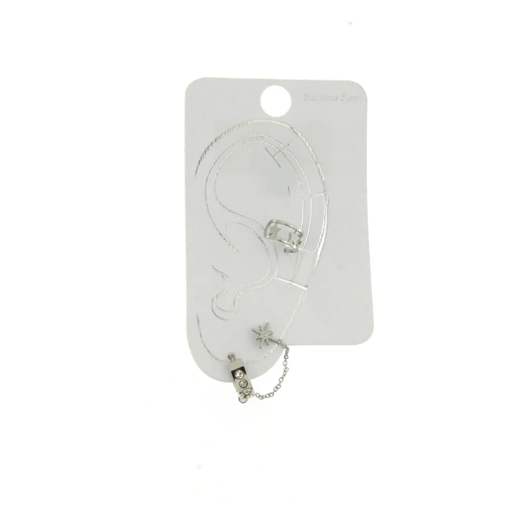 EAK6823-Stella - Set Earcuff Orecchini in Acciaio - EAK6824-Stella - Set Earcuff Orecchini in Acciaio