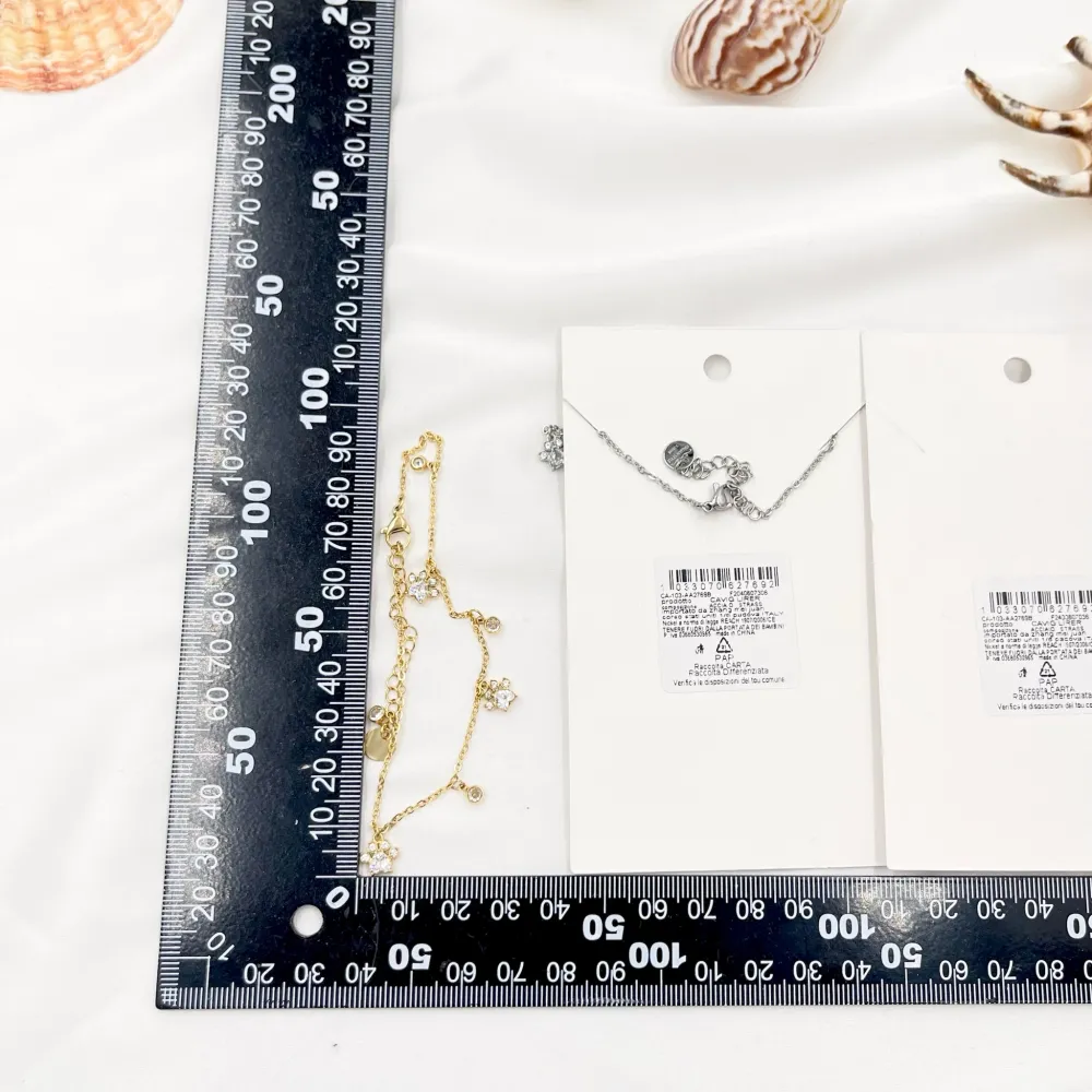 Zampa con Zirconia-Cavigliera in Acciaio - KAV-103-AA2769B