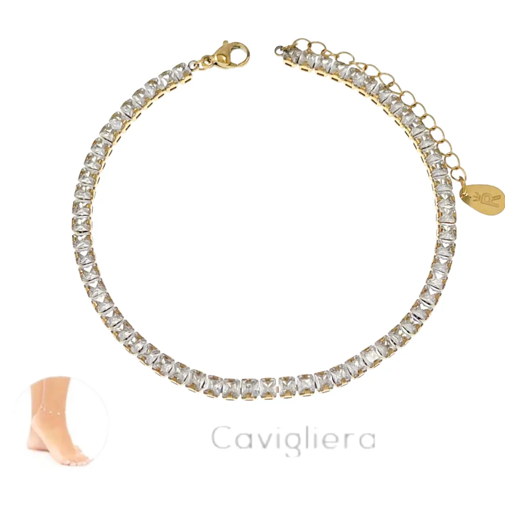 Tennis Rettangolare-Cavigliera in Acciaio - KAV-413-318