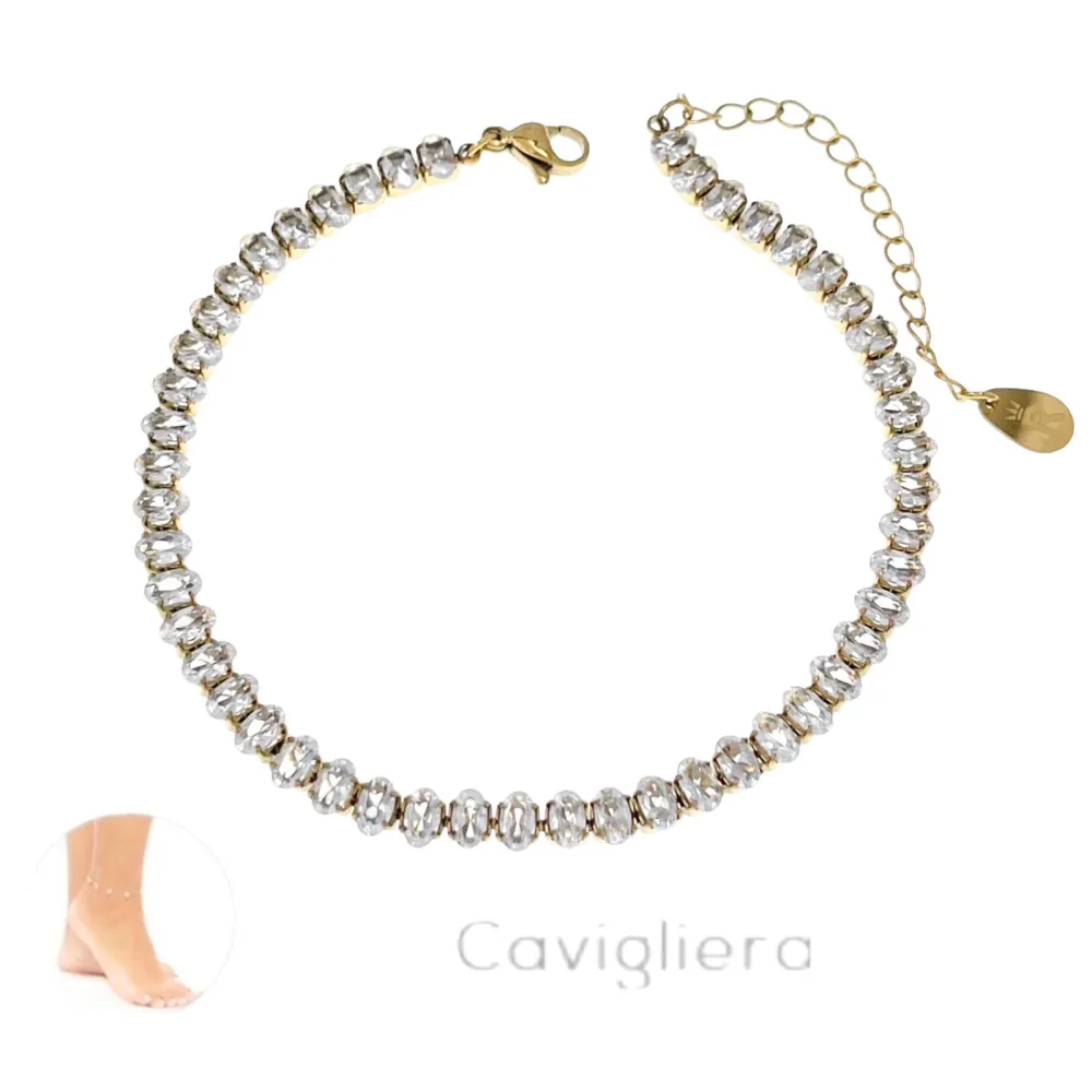 Tennis Ovale-Cavigliera in Acciaio - KAV-413-320